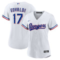 Texas Rangers Nathan Eovaldi Women's Home Replica Jersey — White