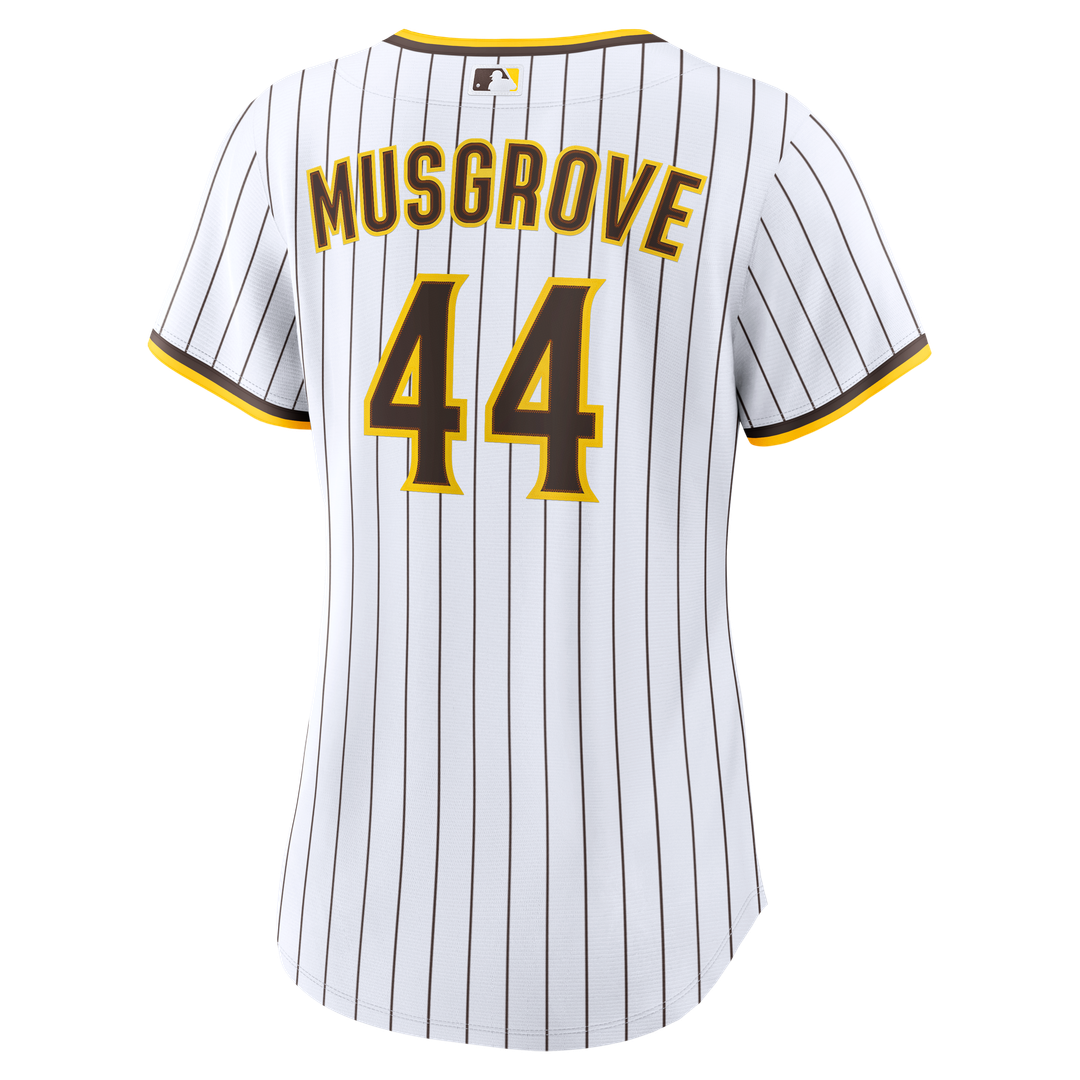 San Diego Padres Joe Musgrove Women's Home Replica Jersey — White