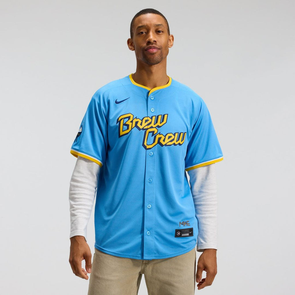 Milwaukee Brewers City Connect Limited Jersey — Light Blue