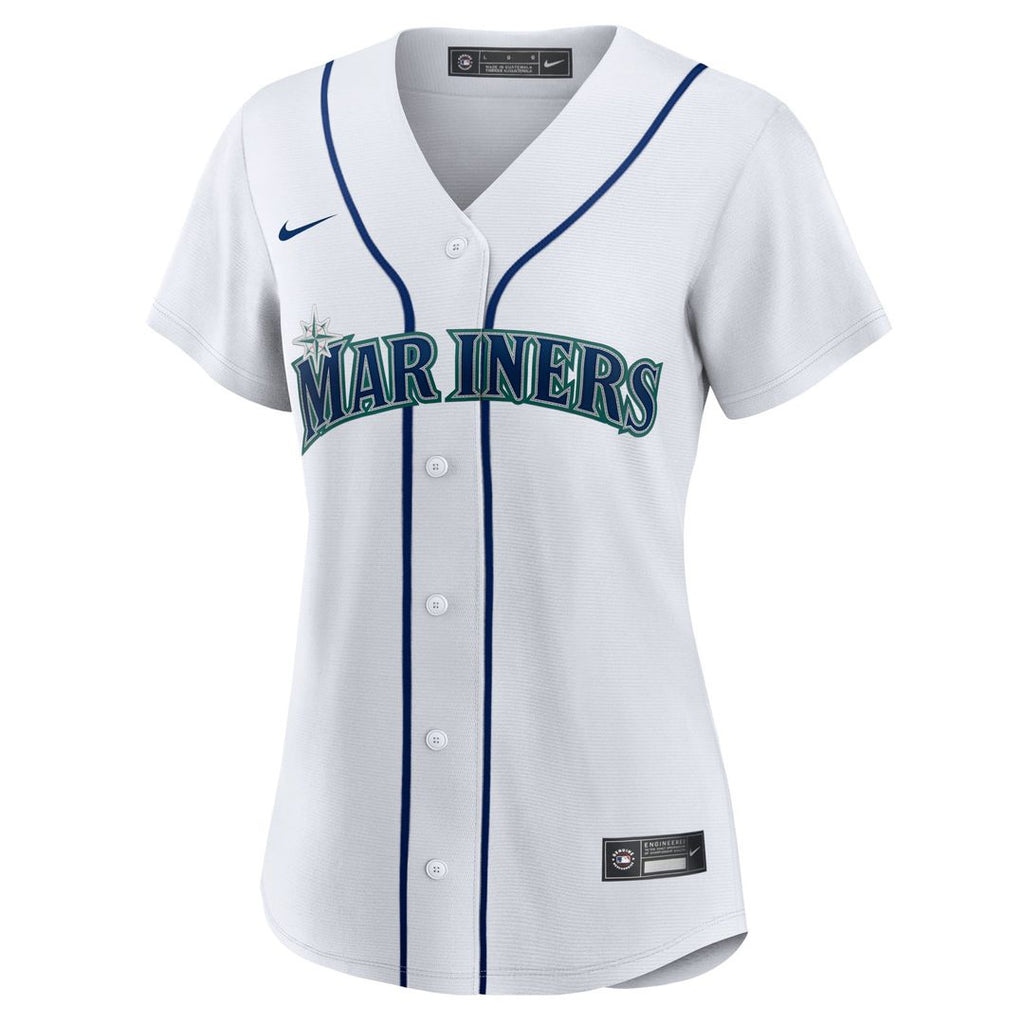 Seattle Mariners Julio Rodriguez Women's Home Replica Jersey — White