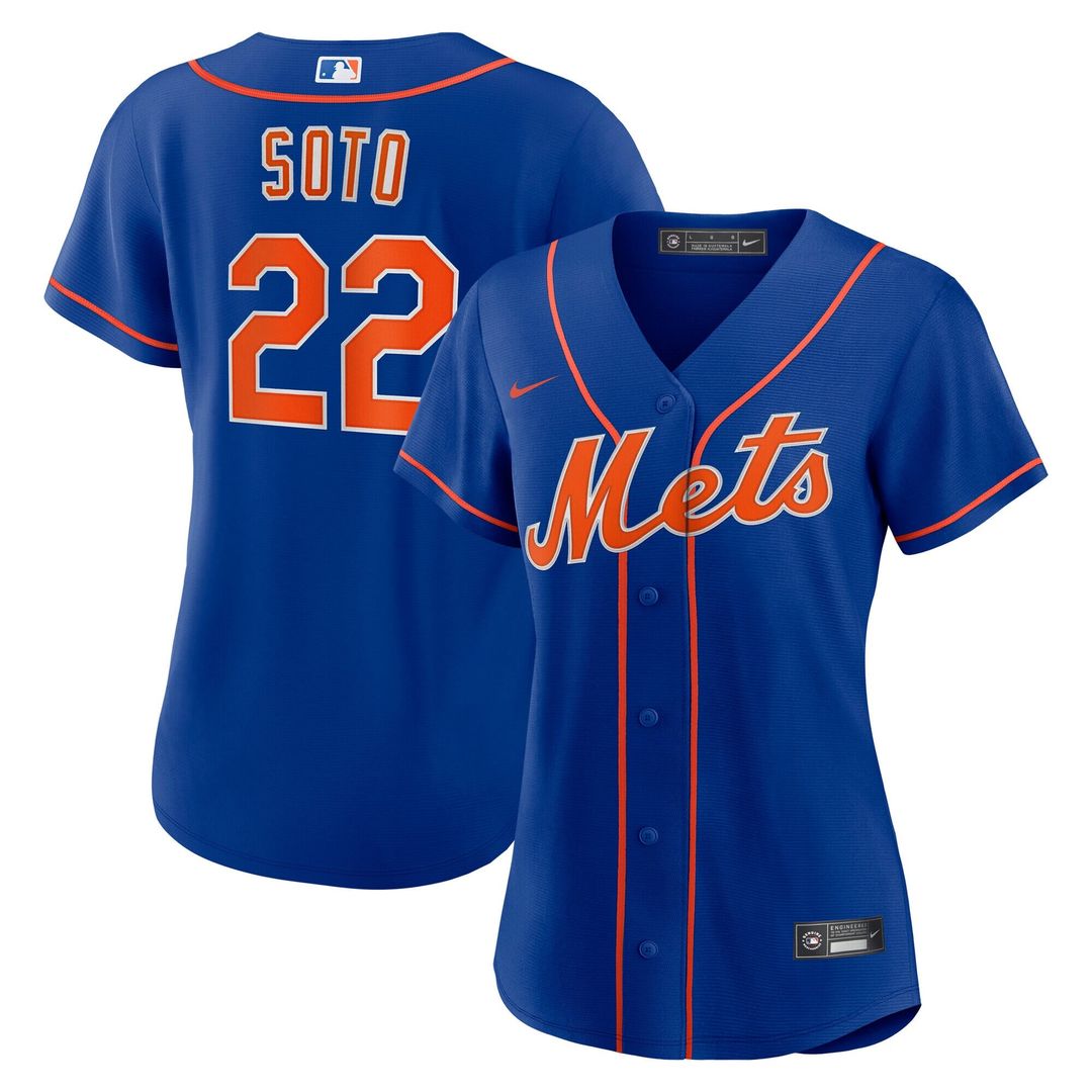 New York Mets Juan Soto Women's Alternate Replica Baseball Jersey — Royal