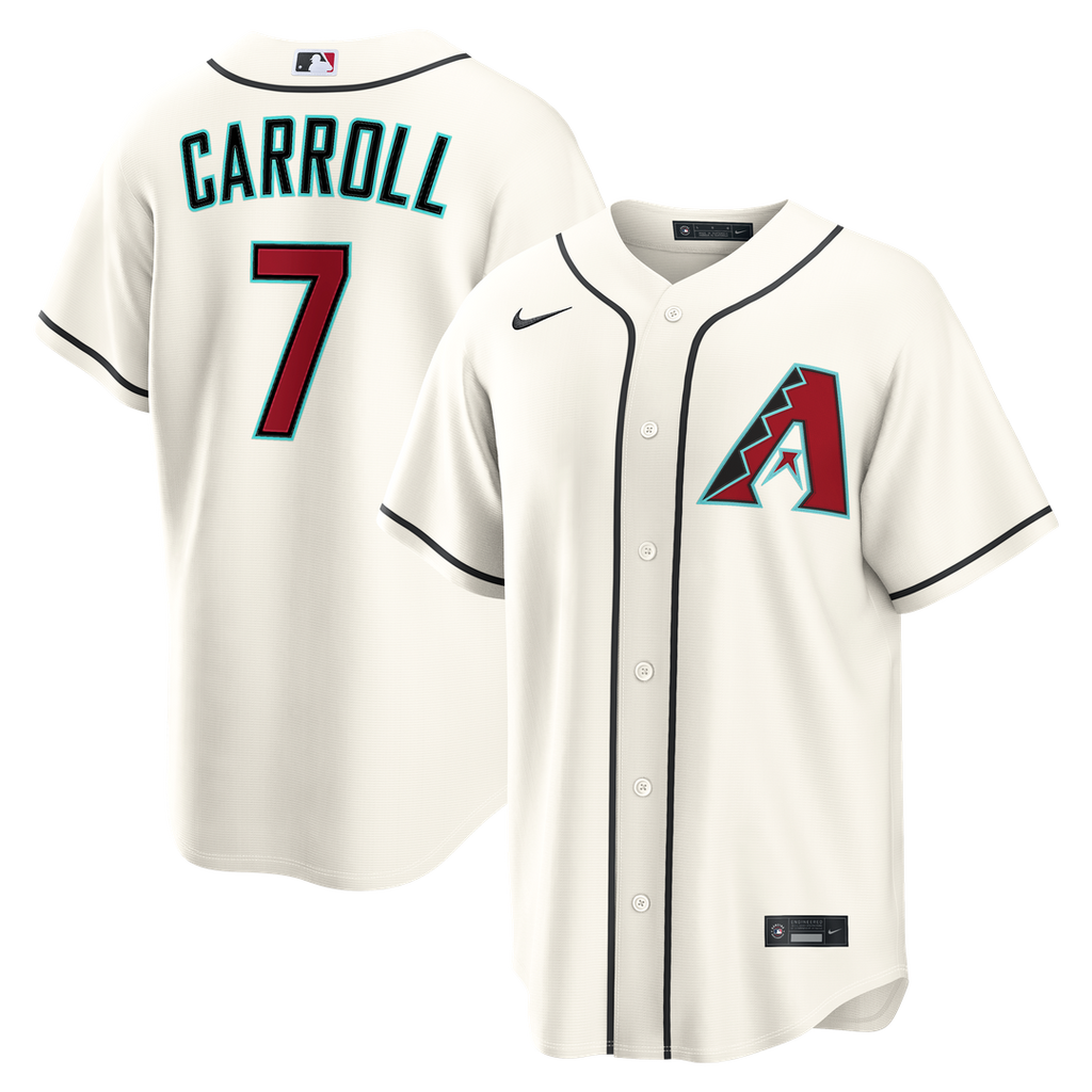 Arizona Diamondbacks Corbin Carroll Home Replica Jersey — Cream