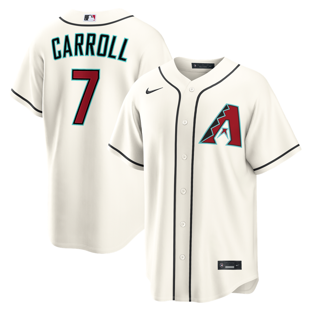 Arizona Diamondbacks Corbin Carroll Home Replica Jersey — Cream