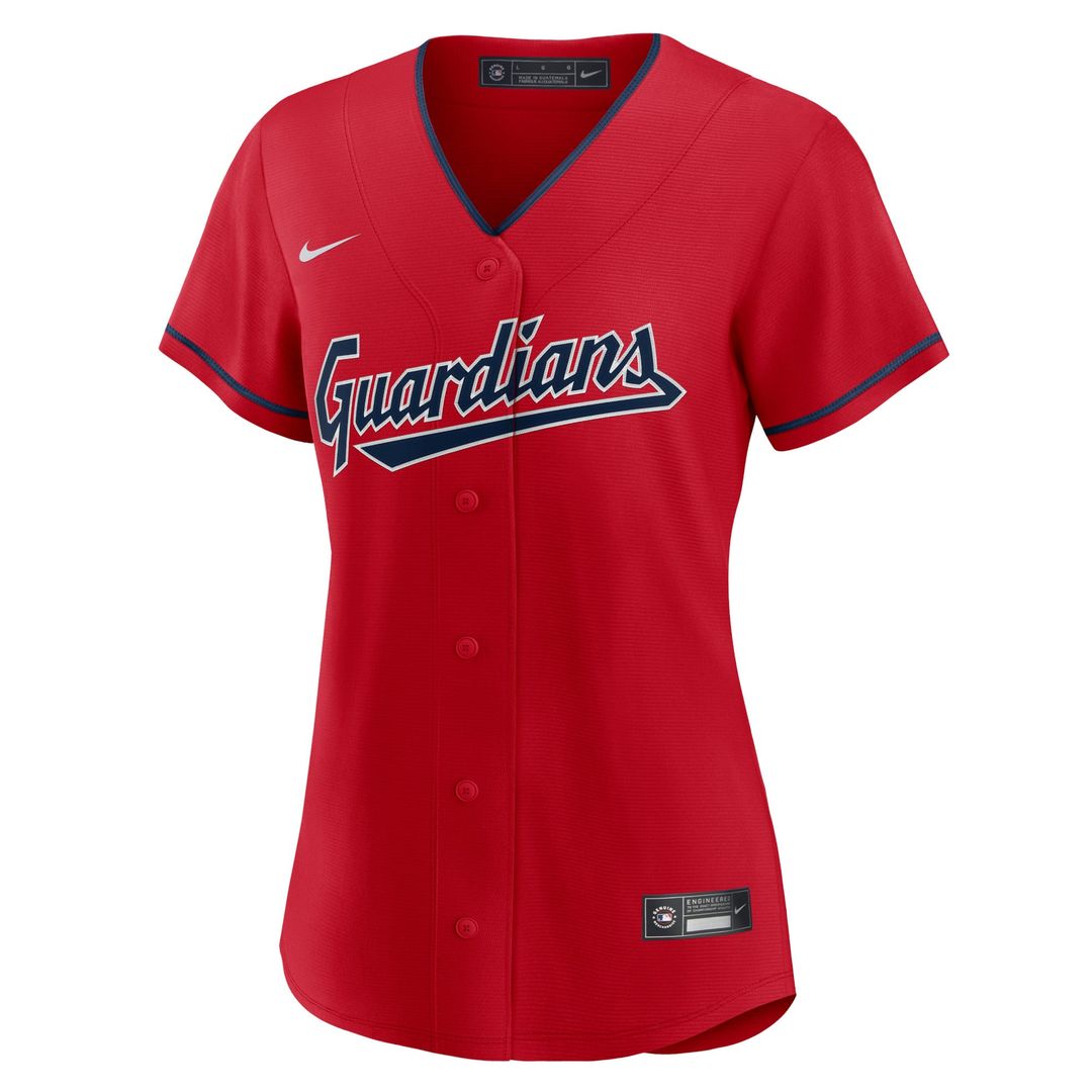 Cleveland Guardians Women's Alternate Replica Team Jersey — Red