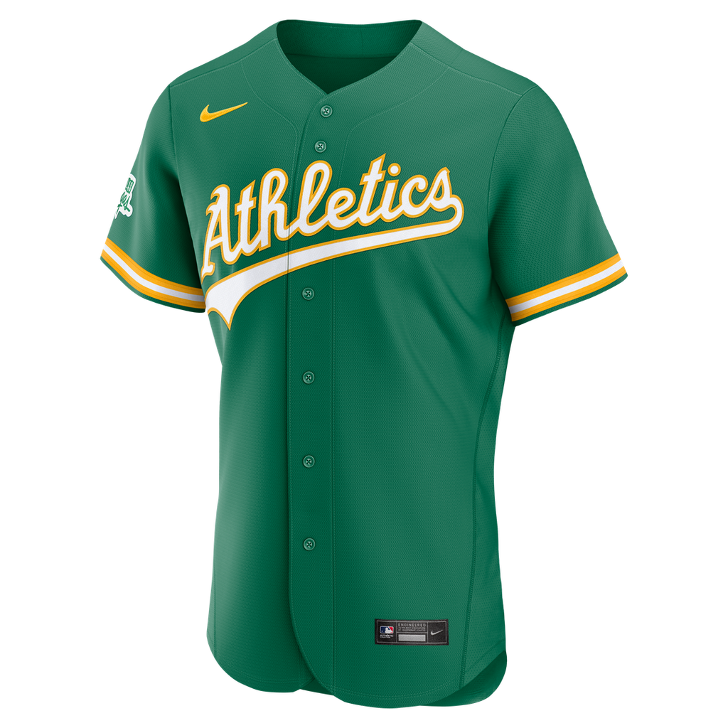 Athletics Alternate Authentic Jersey — Green