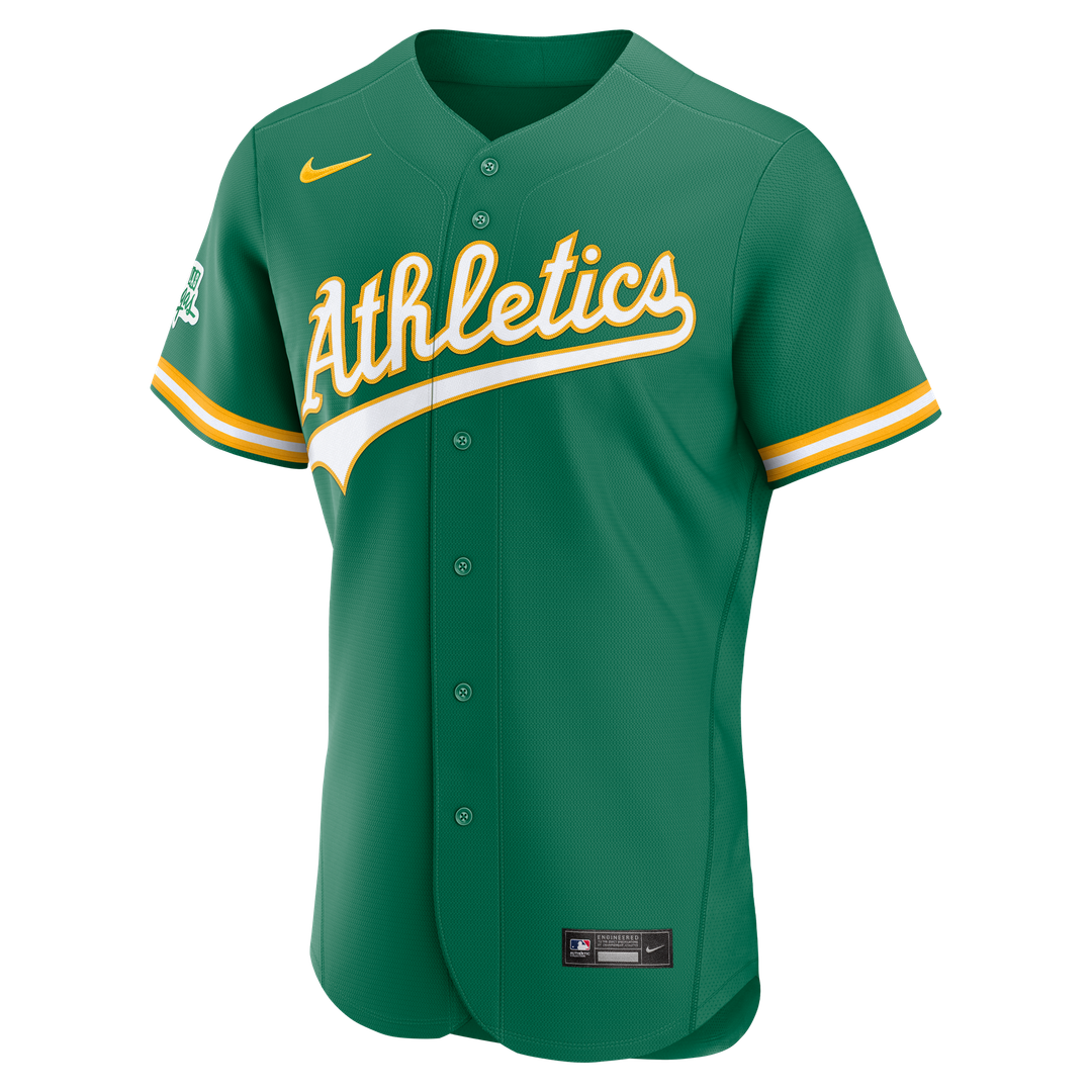 Athletics Alternate Authentic Jersey — Green