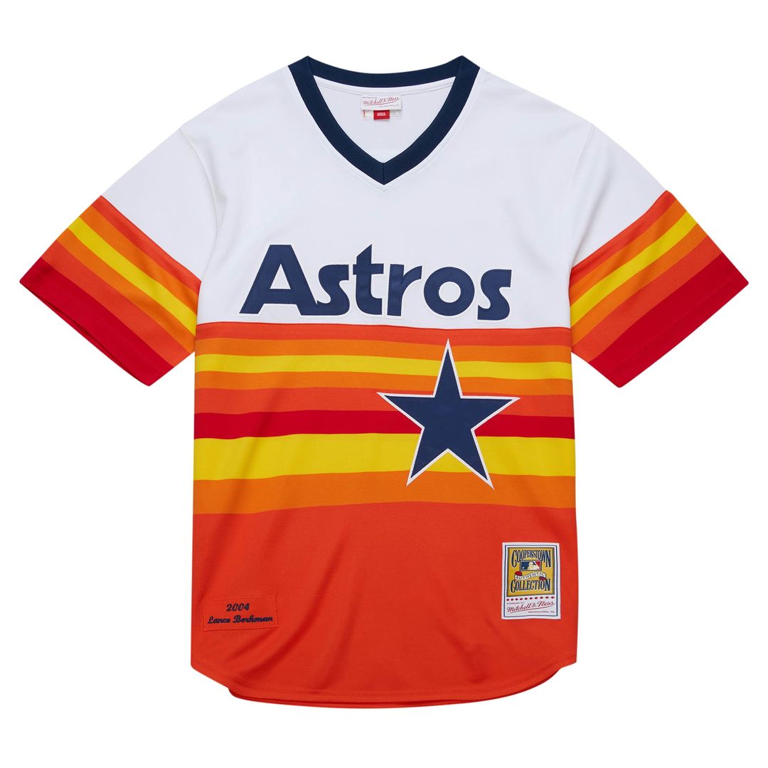 Houston Astros Lance Berkman 2004 Cooperstown Authentic Throwback Jersey — White