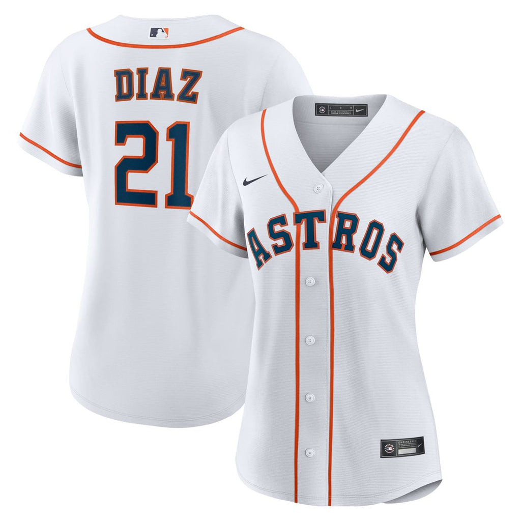 Houston Astros Yainer Diaz Women's Home Replica Jersey — White